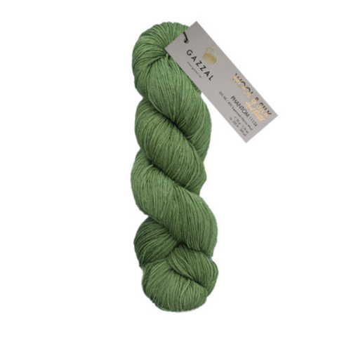 Пряжа Gazzal Wool & Silk 11149 зеленый (уп. 5 мотков)