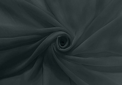 Ткань Шифон, 120гр/м.п., 150 см, металлический серый