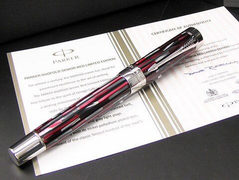Ручка перьевая Parker Duofold Duofold Senior Red, F306 Limited Edition (S0955270)