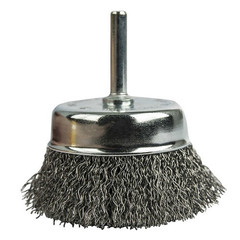 Кордщетка для дрели чашеобразная мягкая ПРАКТИКА  75 мм, хвост 6 мм (032-584)
