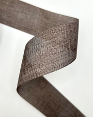 Лента декоративная, цвет: серо-коричневый, ширина 40мм