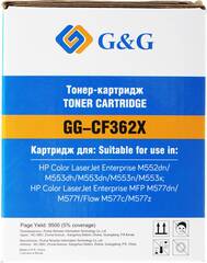 Картридж G&G GG-CF362X 508X для HP CLJ M552/M553/M577, аналог HP CF362X/508X желтый 9.5k с чипом