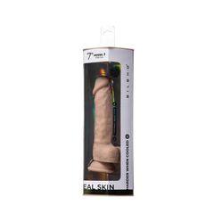 Телесный фаллоимитатор на присоске Real Skin Model 1 - 17,8 см. - 