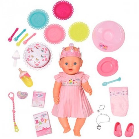 Кукла Baby born Интерактивная Нарядная с тортом 43 см 825-129