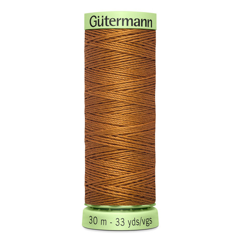 Нить Top Stitch 30/30 м для декоративной отстрочки, Gutermann, 448 шоколадная охра