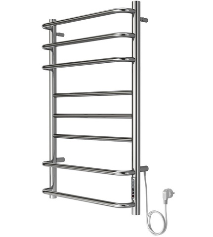 AZARIO MILAN AZ90858 Полотенцесушитель электрический 500/800 8 секций, диммер справа, хром