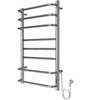 AZARIO MILAN AZ90858 Полотенцесушитель электрический 500/800 8 секций, диммер справа, хром