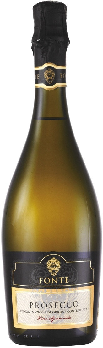 Вино Просекко Фонте игр. с защ. наим. белое брют DOC 0,75 л
