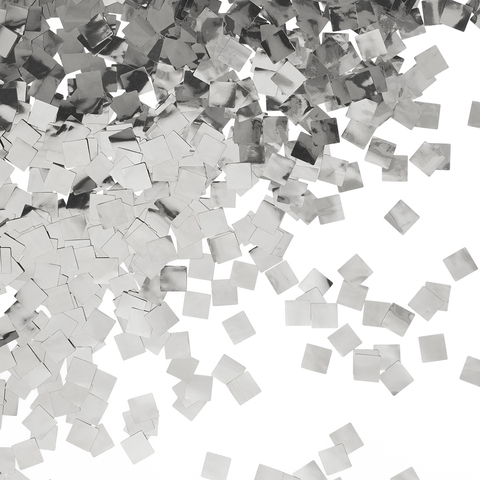Конфетти фольга Квадрат, Серебро, 5*5 мм, 50 г