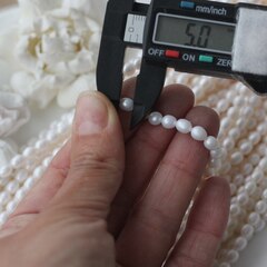 Жемчуг натуральный речной, рис, 4,8-6,5 мм, 1 нить, Ж021