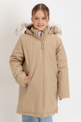 пальто  для девочки  ВК 38104/2 УЗГ