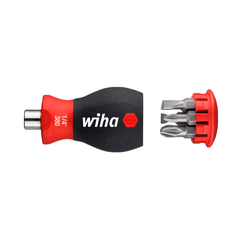 Отвертка с насадками Stubby SL/PZ 57мм 6шт Wiha 3801-04 33764