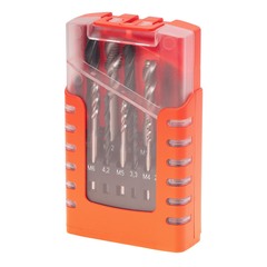 Набор метчиков машинных M3 -M12 HSS DIN371/376 (Винт., C/2,5P, R35, + сверла) 14пр Bucovice 104002