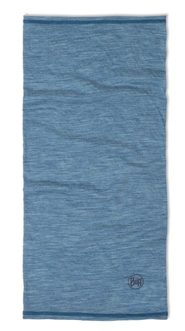 Картинка шарф-труба Buff Wool lightweight Solid Lake Blue - 4