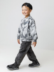 жакет  для мальчика  КР 302806/речной перламутр,размытая фактура к628