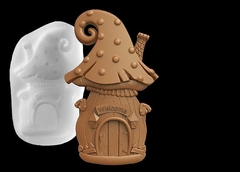 Силиконовый молд № 427 домик Гриб 2 D № 2 ( серия домики для гномов и фей)