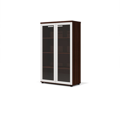 Шкаф для документов Премьер со стеклом (двери мдф со стеклом)