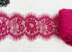 Кружево Французское, ш. 10,5 см, фуксия