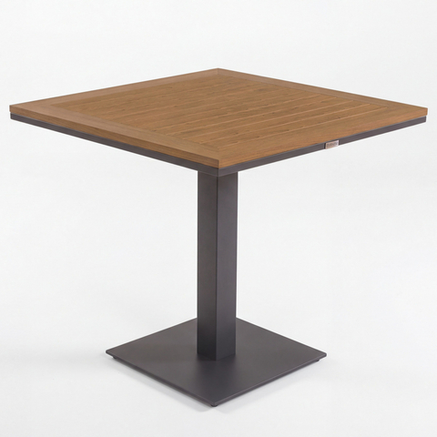 Стол обеденный Ideal Patio МИРРА алюминий, поливуд 80х80 см (1 ножка) резервный дубль