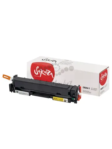 Картридж Sakura 054Y (3021C002) для Canon LB P621Cw/P623Cdw/MF641Cw/643Cdw/645Cx, желтый, 1200 к.