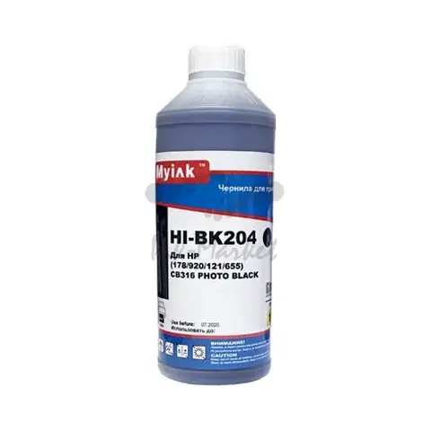 Чернила для HP (178, 121, 655, 901, 920) CB317/CB322 (1л,photo black, Dye) HI-BK204 Gloria™ MyInk