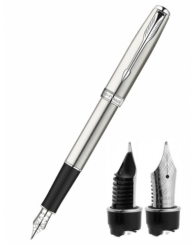 Ручка перьевая  Parker Sonnet F526 Essential, St. Steel CT (S0809210)