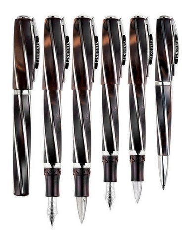 Ручка перьевая Visconti Divina Elegance Oversize Royal Brown ST, F (VS-263-71F)