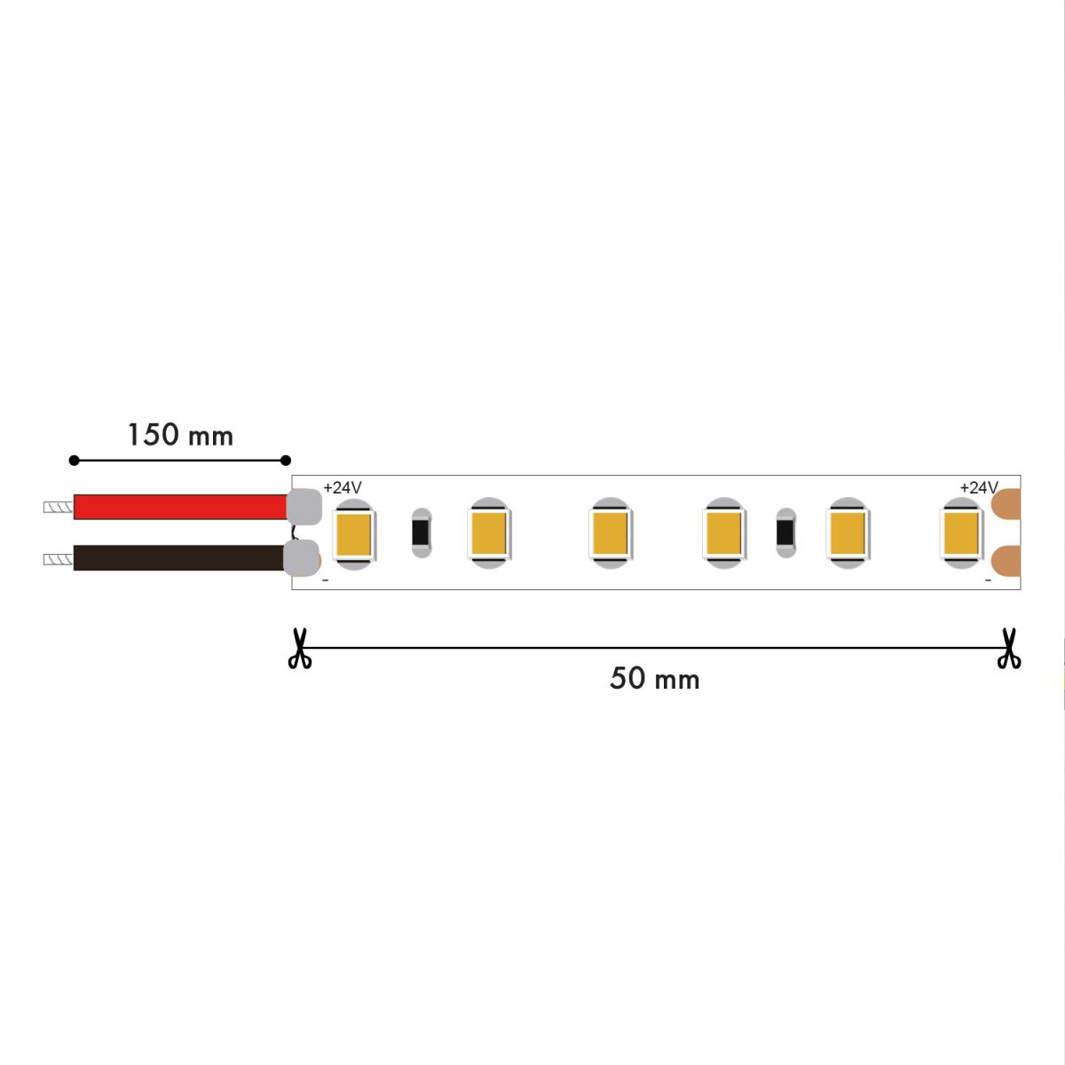 Лента светодиодная SMD2835 9.6W/m 3000K IP65 Favourite 2001-31065