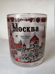 Кружка 300 мл стекло с видами Москвы