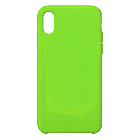 Силиконовый чехол Silicon Case WS для iPhone XR (Ярко-зеленый)