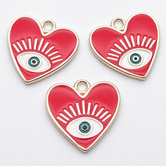 Подвеска Сердце Глаз, цвет золото, размер 17*17 мм, цена за 1 шт