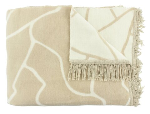 Плед 150x200 Claudi Lineas Naturel бежевый