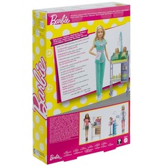 Барби Детский врач с малышками