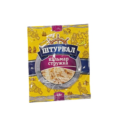 Кальмар Штурвал сушеный 18г, шт
