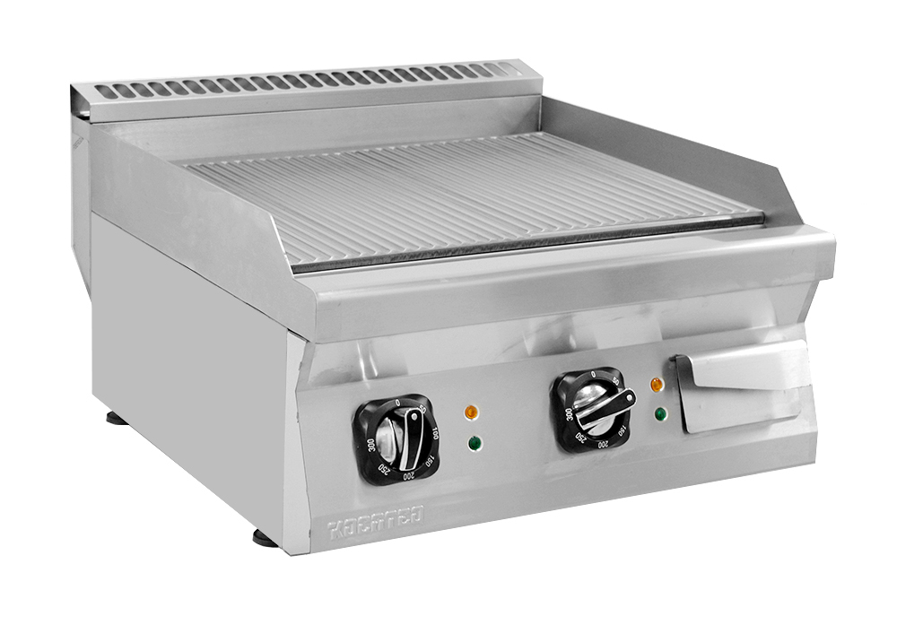 Жарочная поверхность Kocateq MCEGC 66R электрическая с 2 хром. зонами нагрева ребристая, линия 600