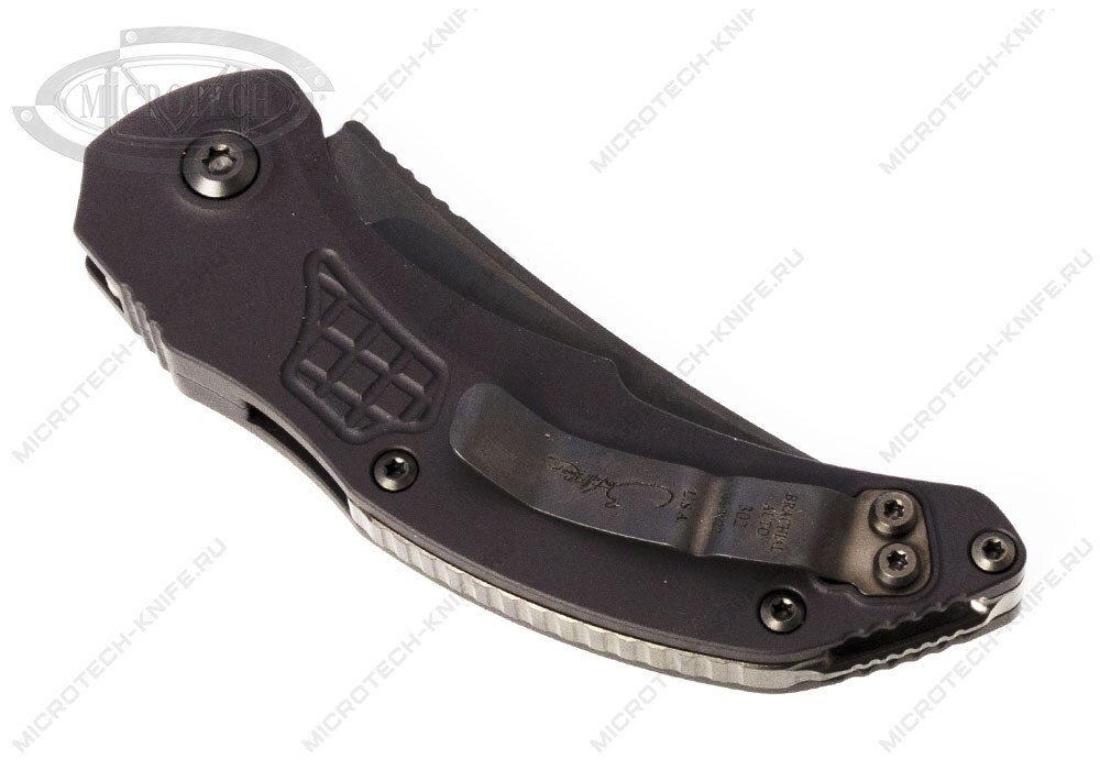 Нож Microtech Bastinelli Brachial DLC Shadow Serrated 268A-3DLCTSH
