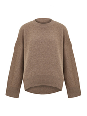 Объемный джемпер цвета капучино