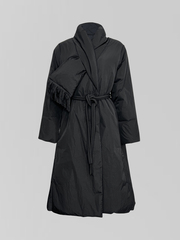 Куртка-одеяло однотонная с шарфом