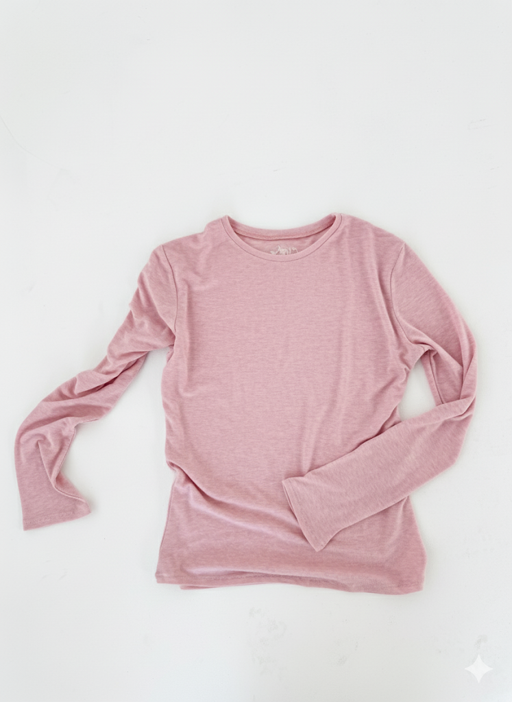 Лонгслив Роза, Розовый