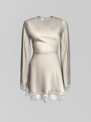 Платье Agdali Brand 1836 короткое атласное со шнуровкой на спине