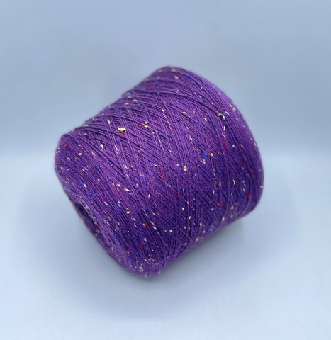 Filati Venezia (пр.Италия),art-Calzetteria Bottonato, 4/16 400/100гр, 75%Меринос, 25%Полиамид, цвет-Ежевичный,твидовый, арт-36636