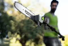 Высоторез-сучкорез Greenworks PS102T 82V (25 см) телескопический аккумуляторный, без АКБ и ЗУ