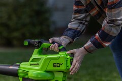 Воздуходувка-пылесос Greenworks GD60BVII 60V (368 км/ч) аккумуляторная, без АКБ и ЗУ