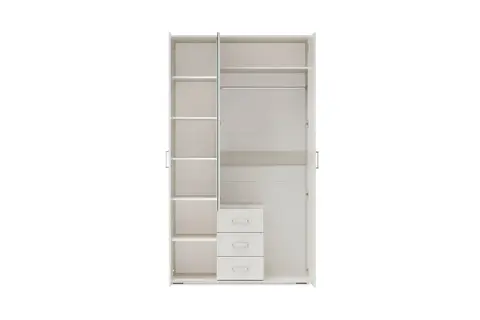 Шкаф 3-х створчатый Белла ясень белый