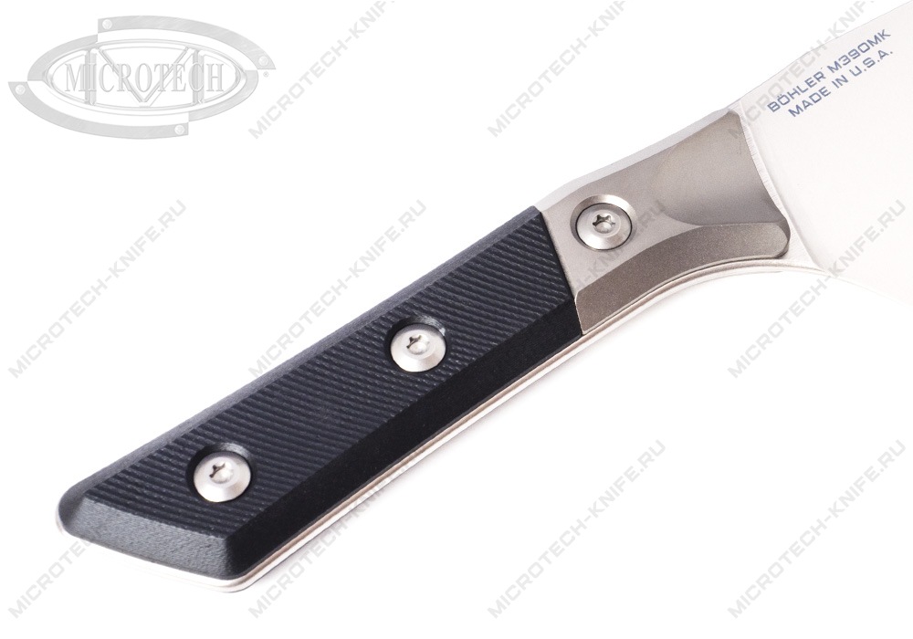 Нож Microtech Kitchen Santoku Bolster Black G-10 3200B-10BK