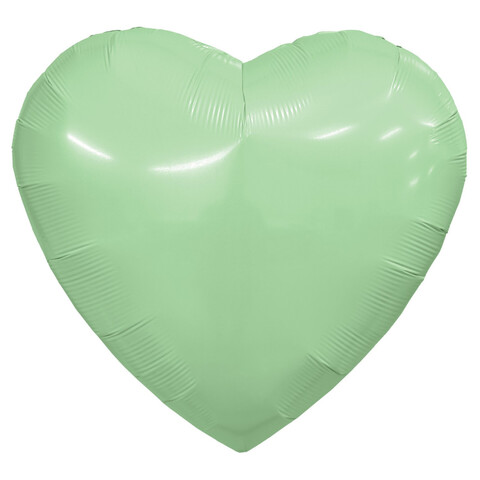 Шар сердце, олива, 45 см