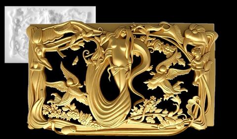 Силиконовый молд № 2035 Панно