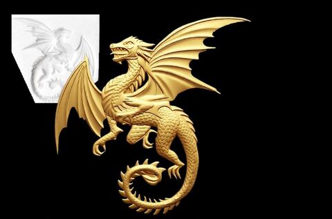 Силиконовый молд Дракон № 2 ( Игра престолов)