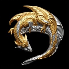 Силиконовый молд Дракон 077