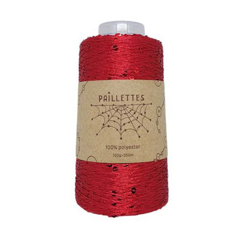 Wool Sea Paillettes на конусе (100% полиэстер, 100гр/550м)